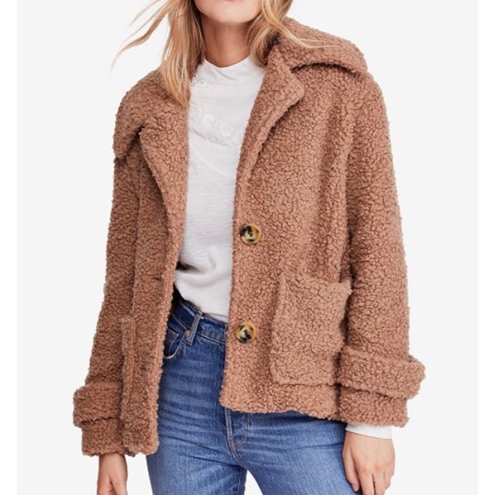 NWT FREE PEOPLE SO SOFT COZY PEACOAT